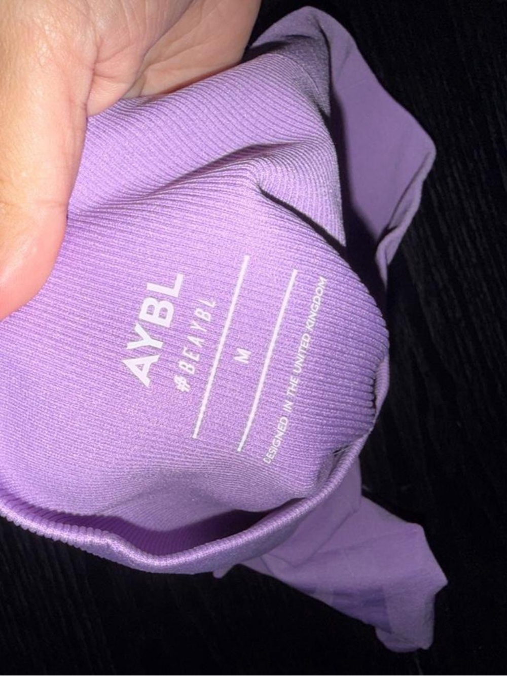 AYBL Lavender High-Rise Performance Shorts - Picture 3 of 3